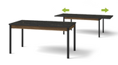 Nowoczesny Stół Do Jadalni 160 cm Orzech PRESTIM DL