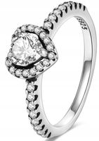 MD srebrny pierścionek serduszko serce 13 | 51,9mm