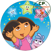 Opłatek na tort Dora