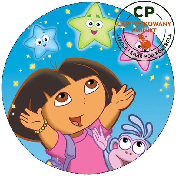 Opłatek na tort Dora zdjęcie 1