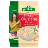 KUPIEC PŁATKI OWSIANE ZWYKŁE 400G