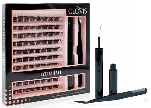 GLOVIS Rzęsy Bondingowe Zestaw do Samodzielnej Aplikacji + Klej do na Arena.pl