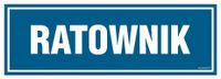 Ratownik - Tabliczka 300X100 Pcv Na Drzwi Z Przylepcami Pn - Płyta 1Mm