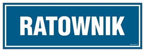 Ratownik - Tabliczka 300X100 Pcv Na Drzwi Z Przylepcami Pn - Płyta 1Mm na Arena.pl
