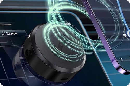 UCHWYT MAGNETYCZNY SAMOCHODOWY Z PRZYSSAWKĄ MAGSAFE QI INDUKCYJNY 15W na Arena.pl