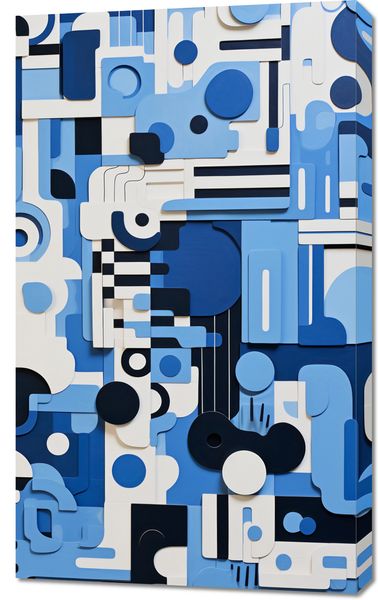 Obraz 60x100cm Niebieski Labirynt zdjęcie 1