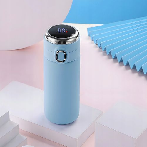 KUBEK TERMICZNY DUŻY TERMOS Z USTNIKIEM 420ML LCD SMART na Arena.pl