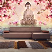 Fototapeta - Budda i magnolia 450x270