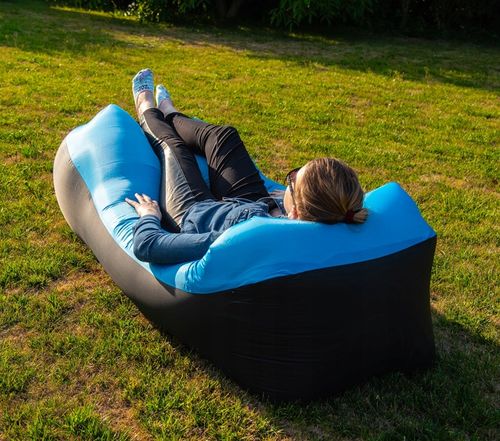 LAZY BAG Air Sofa DMUCHANA Leżak Materac Fotel Materiał Ripstop ZAGŁÓWEK na Arena.pl