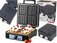 GOFROWNICA DUŻA MOC 1800W 4 CHRUPIĄCE GOFRY AD3049