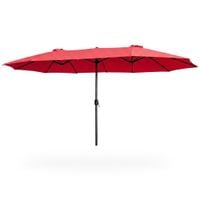 Parasol ogrodowy TILIA 245x270x460 duży regulowany czerwony