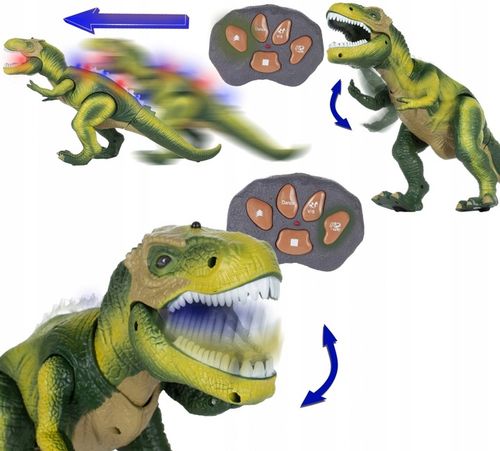 MEGA OGROMNY INTERAKTYWNY DINOZAUR T-REX ZDALNIE STEROWANY CHODZI RYCZY XXL na Arena.pl