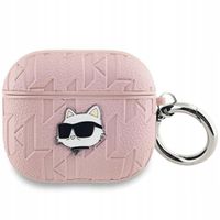 Etui KARL LAGERFELD Monogram Choupette Head do Apple AirPods Pro 2 Różowy