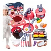 DUŻY ZESTAW KUCHENNY KUCHNIA AKCESORIA DO GOTOWANIA GARNIKI JEDZENIA