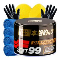 SOFT99 DARK & BLACK WAX 300g - głębia koloru + efekt hydrofobowy z Carnaubą