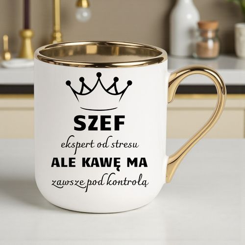 Kubek PREMIUM śmieszny prezent dla SZEFA ekskluzywny upominek na Arena.pl