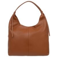 VERA PELLE torebka damska skórzana worek na ramię V665 camel