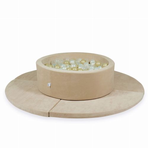 Mata do zabawy 160cm dla Dziecka okrągła składana, Niebieski na Arena.pl