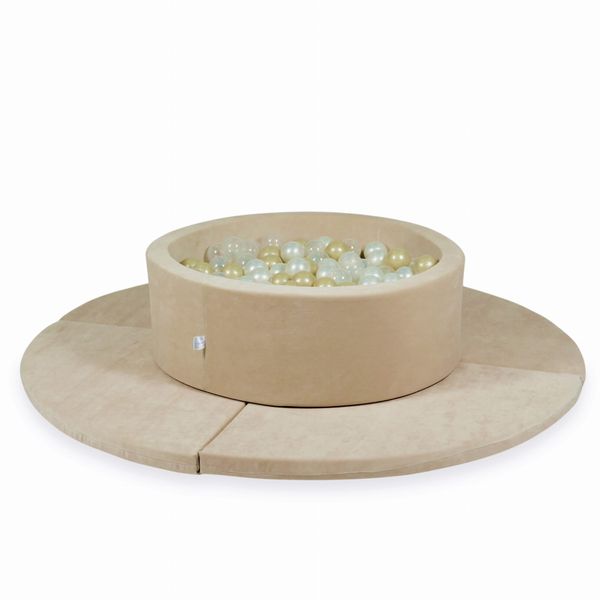 Mata do zabawy 160cm dla Dziecka okrągła składana, Niebieski zdjęcie 6