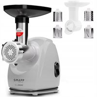 MOCNA MASZYNKA DO MIĘSA SMAPP 489.8 GRAFIT 2000W MBS 3 SITKA + SZATKOWNICA