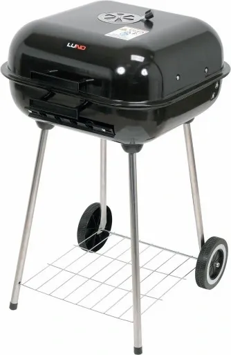 GRIL GRILL OGRODOWY Z POKRYWĄ KOŁAMI BBQ 40X45CM zdjęcie 13