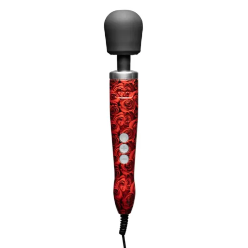 doxy die cast wand massager rose - metaliczny masażer z silikonową głowką na Arena.pl