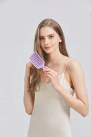 Szczotka do włosów Długich, Gęstych, Prostych, Kręconych, Suchych Fioletowa