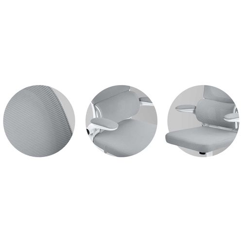 Fotel biurowy z mikrosiatki Sofotel Formax szary na Arena.pl