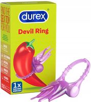 Durex Devil Ring Wibrująca nakładka z wypustkami Stymulujący Pierścień