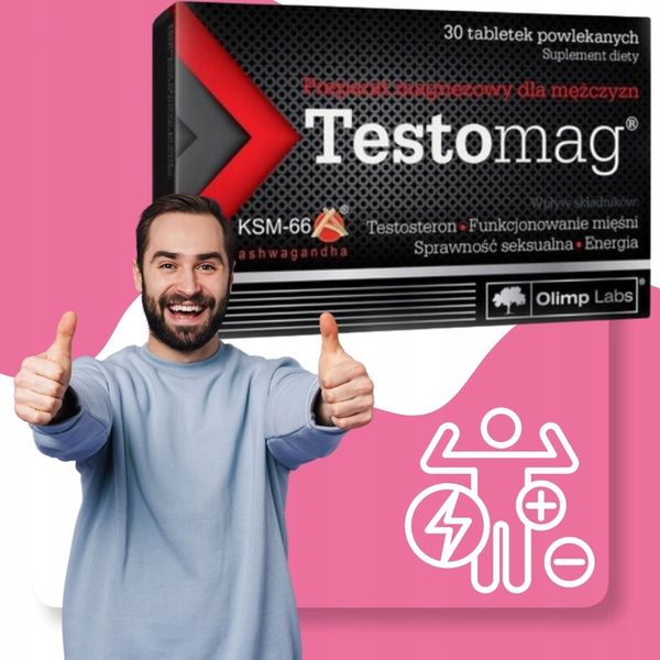 Testomag suplement diety dla mężczyzn 30 tabletek Olimp laboratories zdjęcie 3
