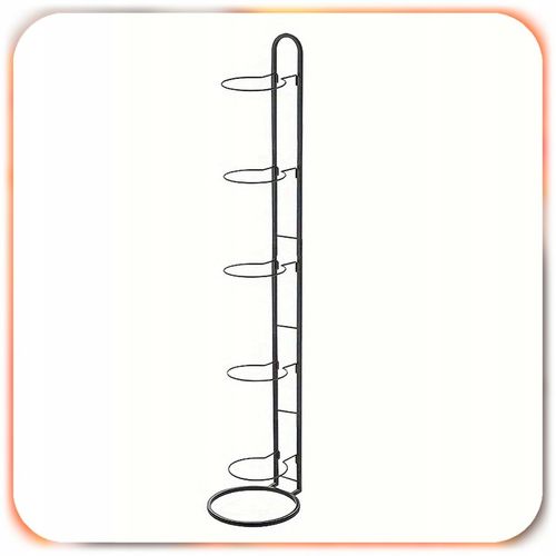 STOJAK NA PIŁKI metalowy 5 piłek półka organizer przechowywanie na Arena.pl