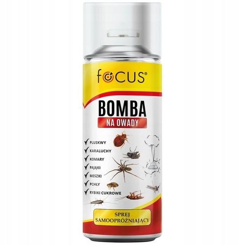 BOMBA NA PLUSKWY MEGA MOCNA DYMNA GRANAT FOGGER ŚRODEK NA OWADY FOCUS na Arena.pl