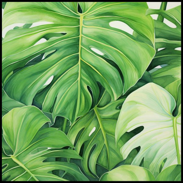 Plakat 90x90cm Tajemnice Liści zdjęcie 2
