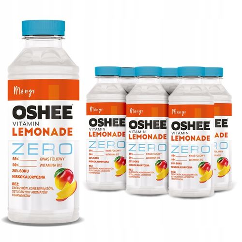 6x Napój OSHEE ZERO Vitamin Lemonade mango bez dodatku cukru 555 ml na Arena.pl