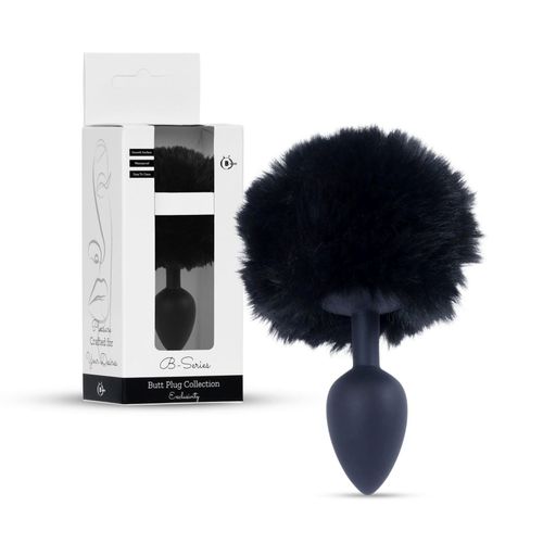 Plug-Jewellery Silicon Plug - Bunny Tail - Black na Arena.pl