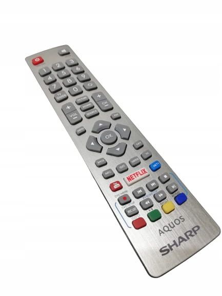 PILOT do tv SHARP AQUOS Oryginalny PODCZERWIEŃ SMART TV zdjęcie 1