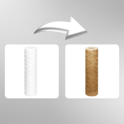 FILTR DO WODY WKŁAD FILTRUJĄCY SZNURKOWY ZMIĘKCZAJĄCY PP5 10" ZESTAW na Arena.pl