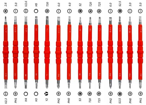 PROFESJONALNY ZESTAW ŚRUBOKRĘTÓW DLA ELEKTRYKA 29 ELEMENTÓW HOLDX na Arena.pl