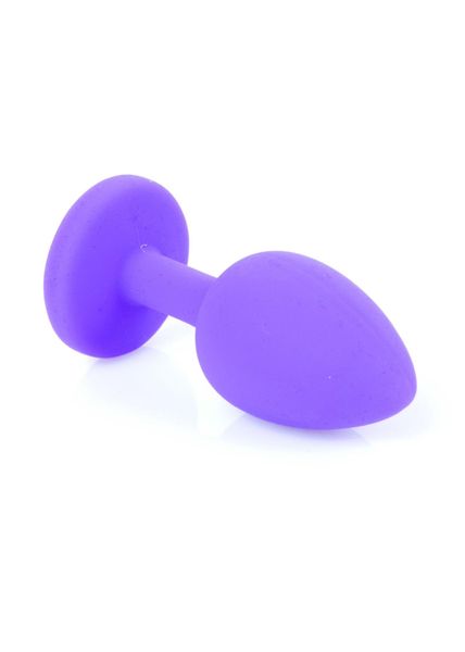 Plug-Jewellery Purple Silicon Plug Small- Red Diamond zdjęcie 2