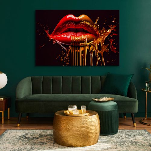 Obraz Ścienny Abstrakcyjne USTA Dekoracja Nowoczesny Wzór 3D 70cm x 50cm na Arena.pl