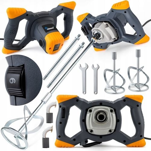 MIESZADŁO ELEKTRYCZNE DO ZAPRAW KLEJU BETONU TYNKU 3150W 2x mieszalnik na Arena.pl