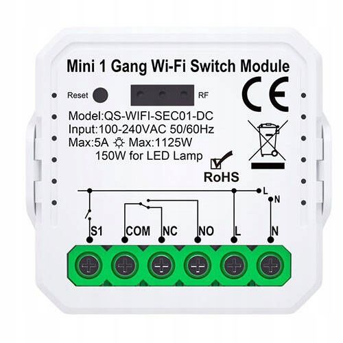 Sterownik Przekaźnik WiFi TUYA BEZNAPIĘCIOWY Smart na Arena.pl