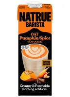 Natrue Barista Pumpkin Spice Oat Drink Gluten Free, napój owsiany o smaku przypraw korzennych z dynią 1l