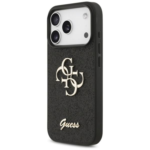 Etui Guess Fixed Glitter Big 4G do iPhone 17 Pro czarny zdjęcie 2