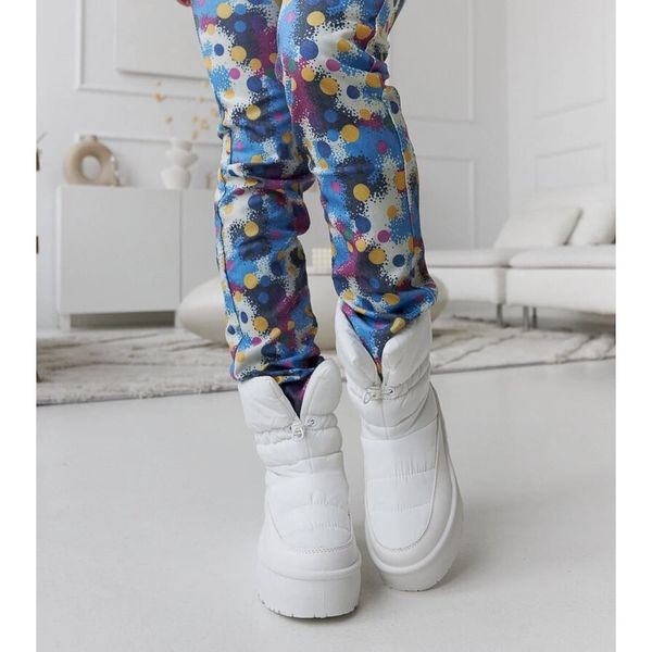 Białe ocieplane śniegowce na platformie r.39 zdjęcie 5