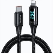 mcdodo kabel z wyświetlaczem usb-c lightning 36w 1m do iphone x 11 12 13 14