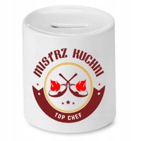 Skarbonka Dla Kucharza Mistrz Kuchni Prezent Z Nadrukiem Ze Zdjęciem