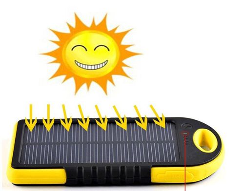 POWERBANK Solarny 2xUSB ŁADOWARKA SOLARNA 5000 mAh na Arena.pl