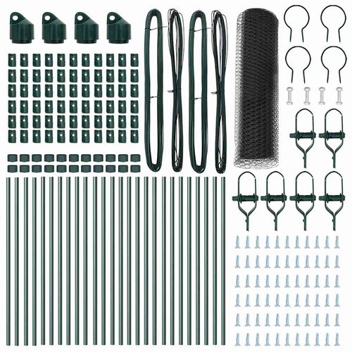 Ogrodzenie z słupkami Szary 0.6 x 50 m Stal pokryta PCV na Arena.pl