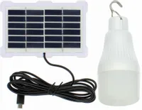 50W SOLARNA ŻARÓWKA LED USB TURYSTYCZNA